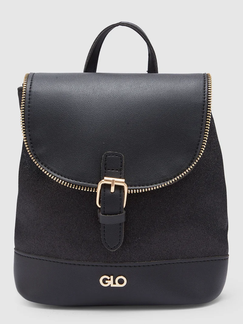 جلو باص Globus Women Black Textured Backpack